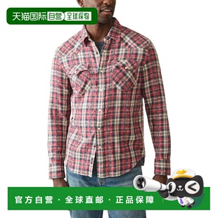 自营Faherty Artisan Twill Western Shirt - red 美国奥莱直发