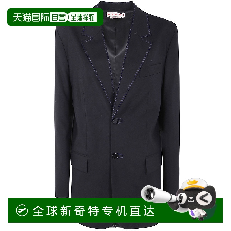 1h可退 香港直邮MARNI 女士外套 GIMA0294SUTW83900N99 AW2025 黑