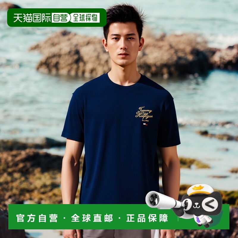 韩国直邮TOMMY HILFIGER 男士T恤T12F0TPO360MT1DAF