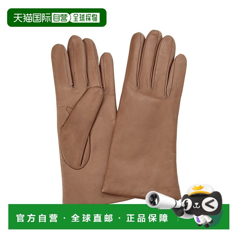 自营Portolano Women's Leather Taupe Gloves, 8.5 - taupe 美国
