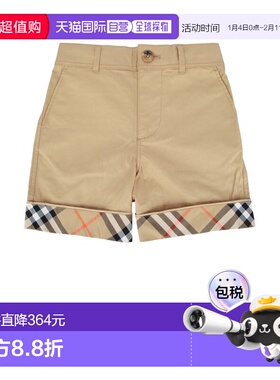 1h可退 香港直邮潮奢 Burberry 巴宝莉 女童 KB4 OSCAR CHK TU 短