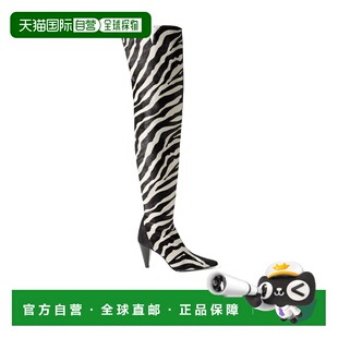 1h可退 香港直邮Khaite Harvey 斑马纹长筒靴 F1119997