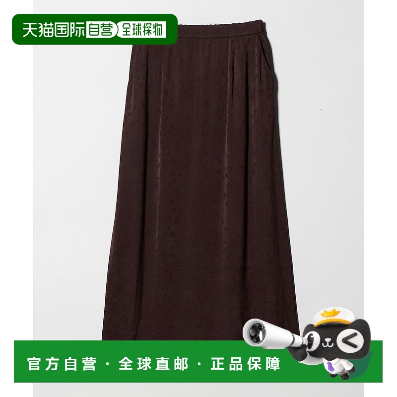 1h可退 日本直邮green label relaxing 女装 针织缎面窄裙 后腰松