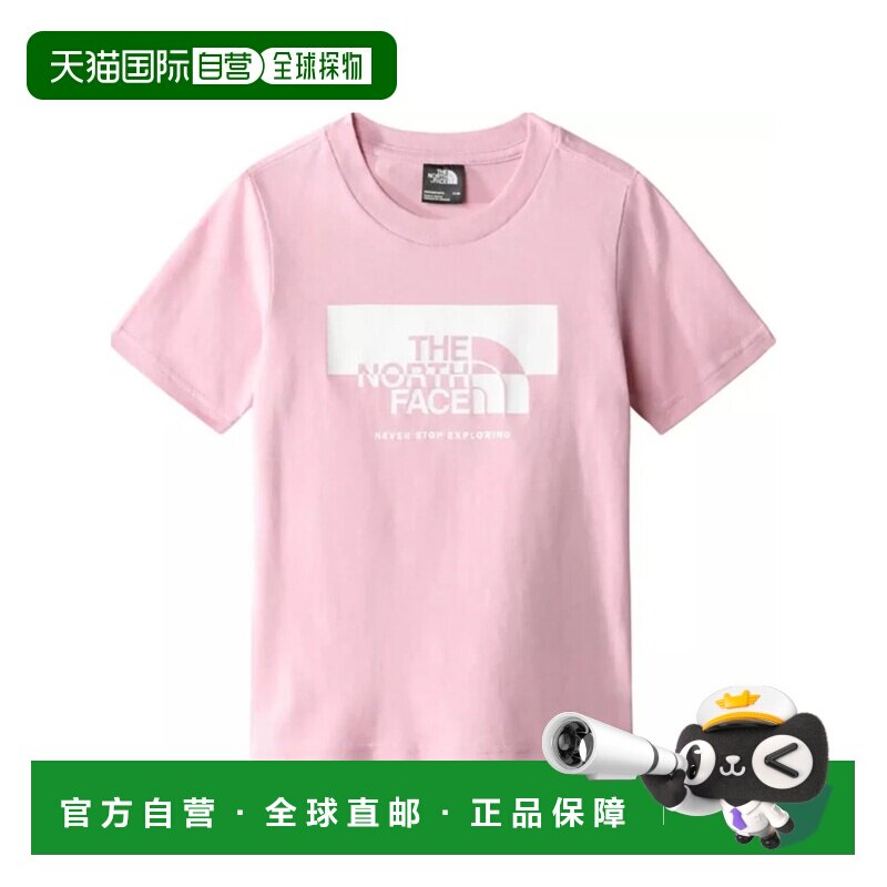 香港直邮THE NORTH FACE 男童T恤 NF0A7X5MK6R01 CO 粉红色北面图片