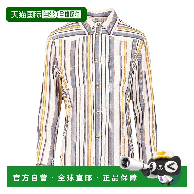 香港直邮CELINE 女士衬衫 RC06H0855GAS3 AW2025 花色 CHEMISE TI