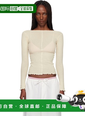 1h可退 香港直邮潮奢 Baserange 女士 灰白色 Pama 长袖 T 恤 TTP