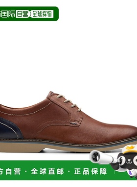 自营Clarks Radcliff Low in Brown Leather - tan leather 美国