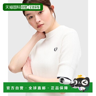 1h可退 日本直邮FRED PERRY 女士网眼编织短袖T恤 K9115正品时尚