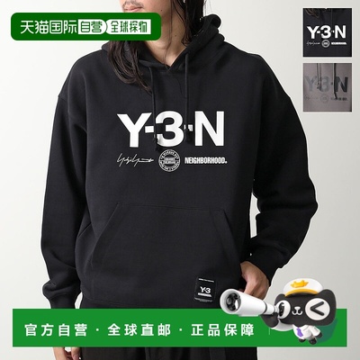 日本直邮Y-3 x NEIGHBORHOOD NBHD 联名款男士印花连帽衫 JW7004
