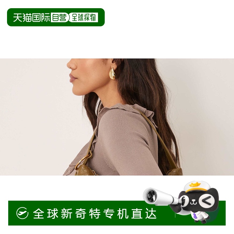 1h可退 香港直邮潮奢 ASOS 女士 way clutch 设计多绿色编织肩包