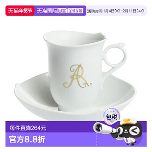 日本直邮Meissen 迈森 历代迈森标志 1720 年 咖啡杯&茶托 77A043