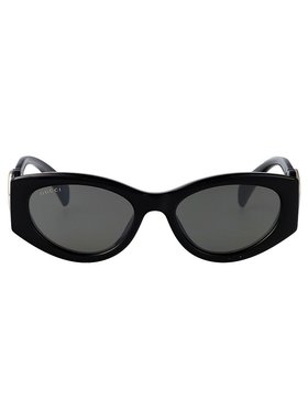 GUCCI 女士眼镜 GG1691S001 SS2025 黑色 猫眼框太阳眼镜
