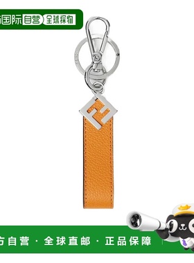 香港直邮FENDI 男士钥匙扣 7AP100APDQF1USK SS2026 橙色 FF 方形