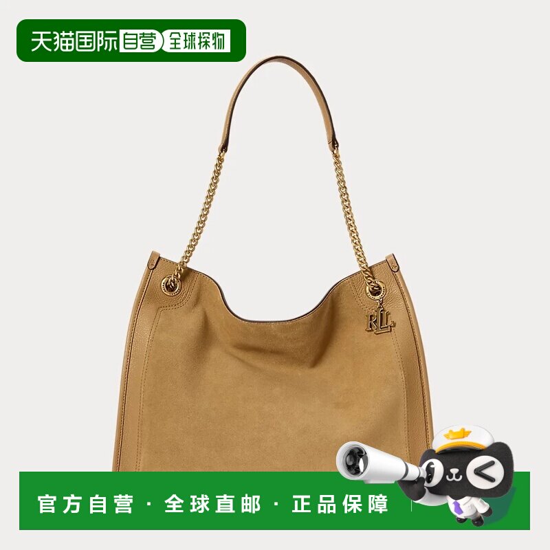 自营欧洲直邮Ralph Lauren拉夫劳伦 Bradley女士驼色大号托特包