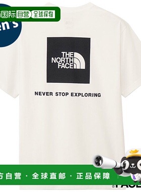 日本直邮THE NORTH FACE 短袖后背方形徽标 T恤 NT32447-W2 SS25