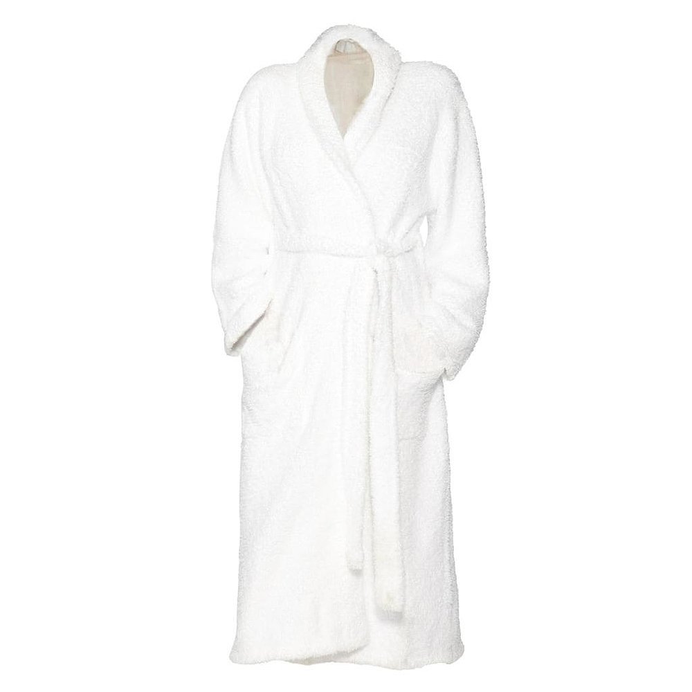 美国直邮Barefoot Dreams男士睡袍白色绑带时尚潮流柔软亲肤