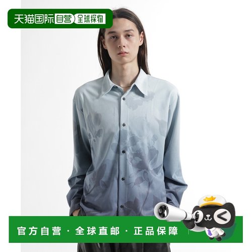 1h可退 日本直邮HARE男装 花卉渐变半拉链衬衫 设计感宽松上衣 63