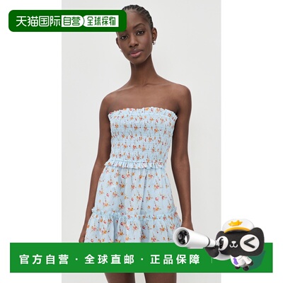 1h可退 香港直邮SEA 海洋 女士 Freya 抹胸迷你连衣裙 colorful花