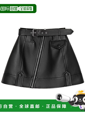 1h可退 香港直邮Givenchy 腰带环半身裙 BW411B61Y7a字裙