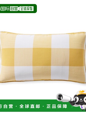 自营 Serena & Lily 经典格子枕套 - 黄色 美国奥莱直发