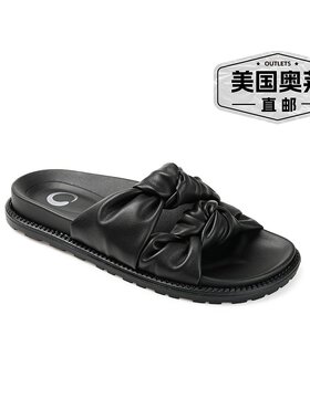 自营Journee Collection 女士 Melanie 凉鞋 - 黑色 美国奥莱直发