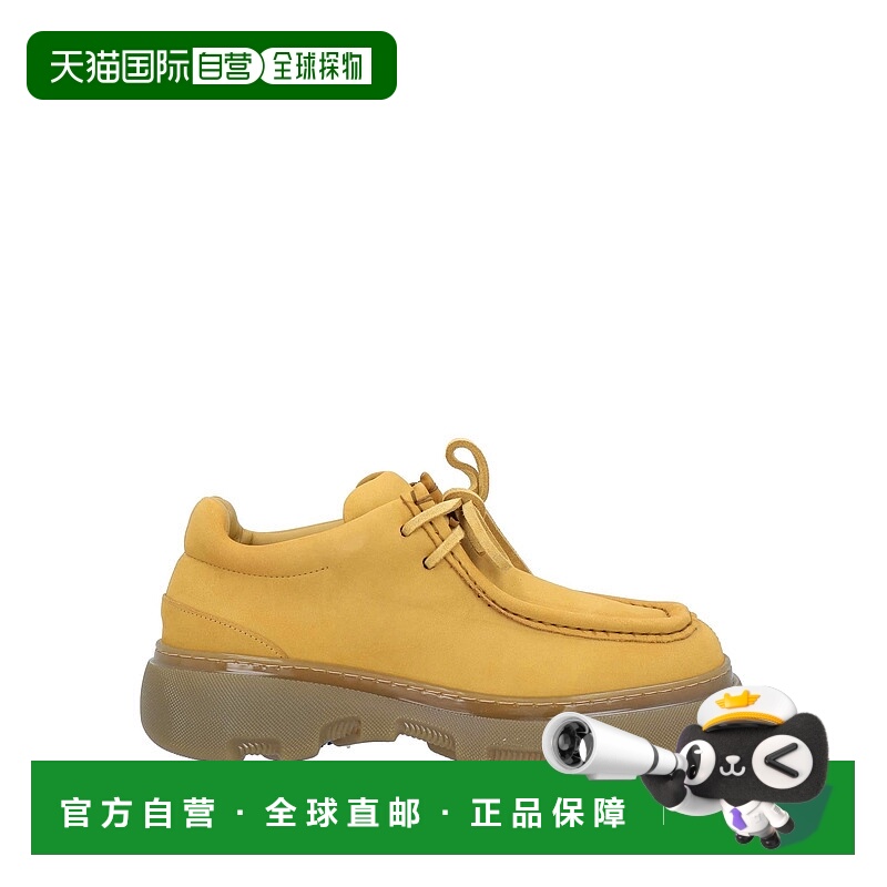 1h可退 香港直邮潮奢 Burberry 巴宝莉 男士 绑带鞋 yellow黄色