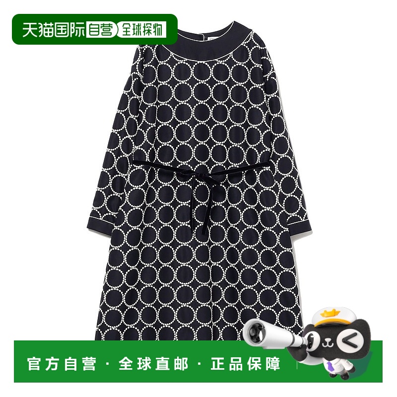 1h可退 日本直邮mina perhonen 儿童 完全刺绣 全棉羊毛感连衣裙