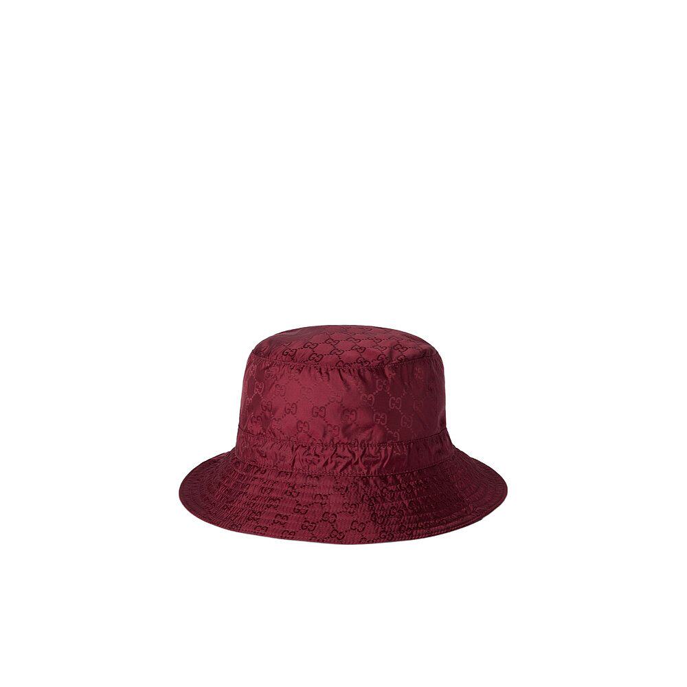 GUCCI 女士帽子 8357723HBB76273 AW2025 红色 双面渔夫帽