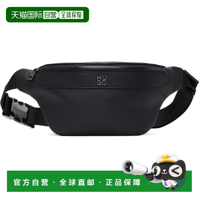 1h可退 香港直邮boss 雨果 男士 黑色徽标腰包 50547437 black黑,箱包皮具/热销女包/男包,男士包袋,淘宝优惠券,粉丝福利购,淘宝优惠卷