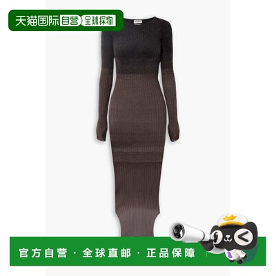 The Attico 女士 多穿法罗纹针织中长连衣裙 247WCM173KMIX3