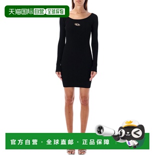 Knit Ribbed Mini Dress 美国奥莱直发 自营dieselM black Vera
