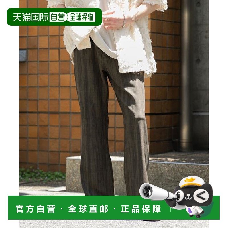 1h可退 日本直邮官方授权 SENSE OF PLACE 暗纹斜纹喇叭裤