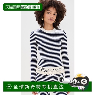 Addy 海洋 女士 SEAAA22 条纹针织上衣 香港直邮潮奢 1h可退 SEA