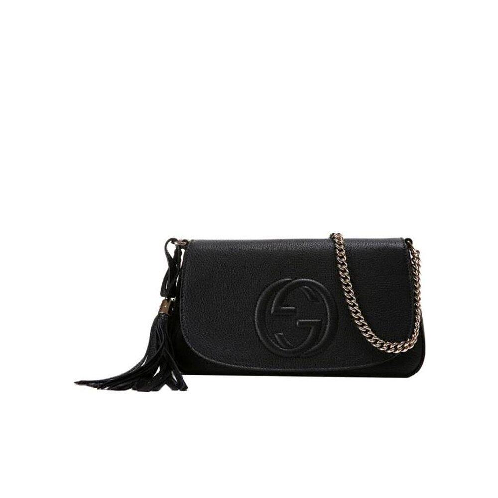 Gucci 压花流苏单肩包 536224A7M0G