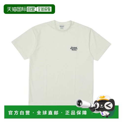 日本直邮Marmot T恤 短袖 男款 MMW 刺绣短袖 T恤 MTSS25MST064-