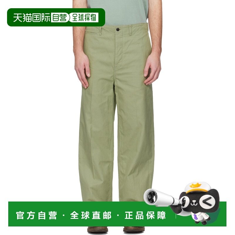 1h可退 香港直邮Visvim 维斯维木 男士 绿色 Ex Wide Chino 长裤,男装,休闲裤,淘宝优惠券,粉丝福利购,淘宝优惠卷
