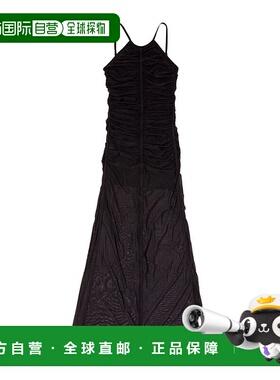 1h可退 香港直邮潮奢 Diesel 迪赛 女士 细肩带长连衣裙 A161240B