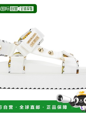 1h可退 香港直邮潮奢 versace 范思哲 女士 白色 Beach 凉鞋 E78V
