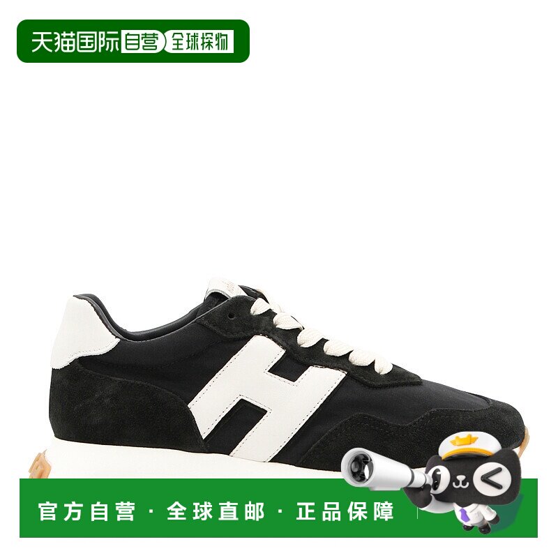 1h可退 香港直邮潮奢 Hogan 女士 標誌貼片繫帶運動鞋 HXW6410FZ4