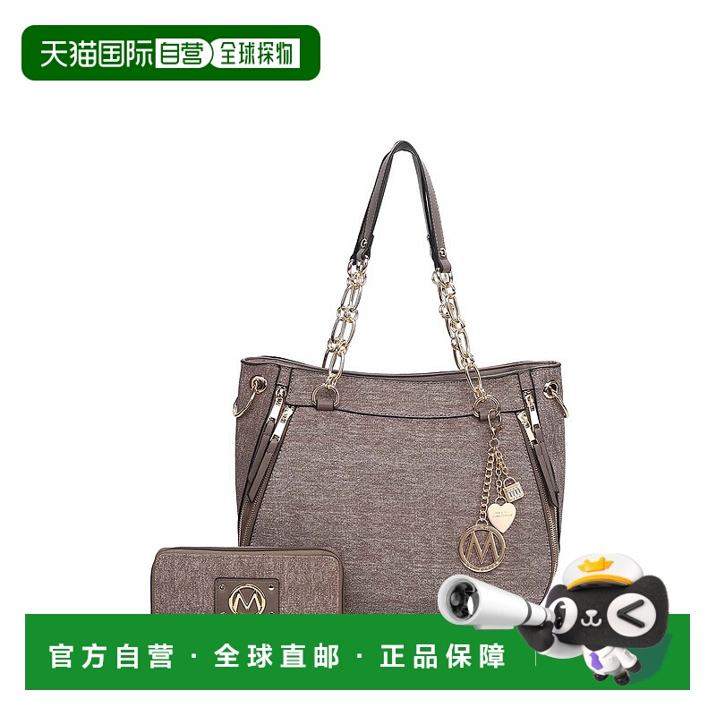 自营mia k collectionLina Women’s Tote Bag and Wallet set by