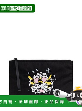 1h可退 香港直邮kenzo 高田贤三 男士 KENZO 野虎大手拿包 FG55PM