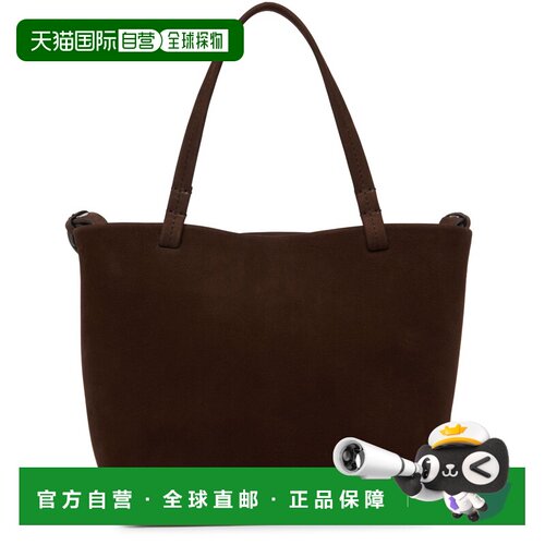 自营欧洲直邮THE ROW Park Tote Small女士深摩卡色小牛皮绒面革