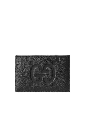 GUCCI 男士钱包 812681AABY01000 SS2025 黑色 GG卡片夹