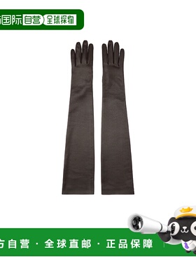 香港直邮THE ROW 女士手套 7349P52DBR SS2025 深棕色 Simon手套