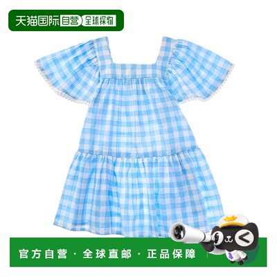自营Snapper Rock Gingham Beach Dress - blue 美国奥莱直发