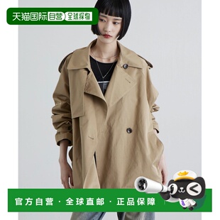 女士 FEMME 短款 风衣外套 LUZ1061 日本直邮Lui 棉混纺休闲廓形