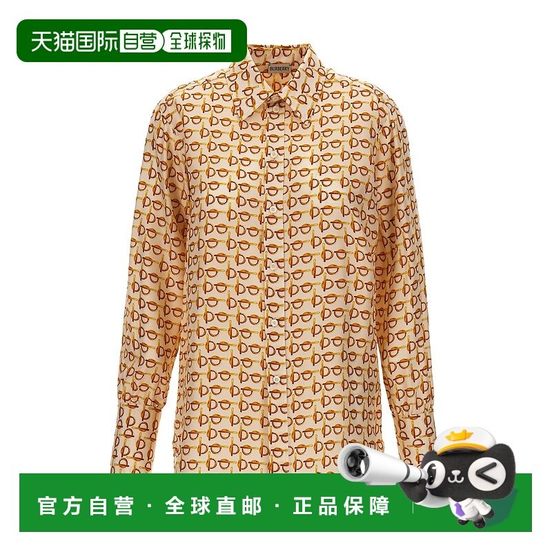 1h可退 香港直邮潮奢 Burberry 巴宝莉 女士 'B' 衬衫 8090731GOL