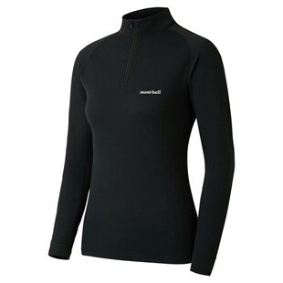 日本直邮montbell地平线M.W.高领T恤女士速干持久保温抑菌防静