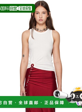 1h可退 香港直邮潮奢 Rabanne 女士 白色 Signature Piercing 背