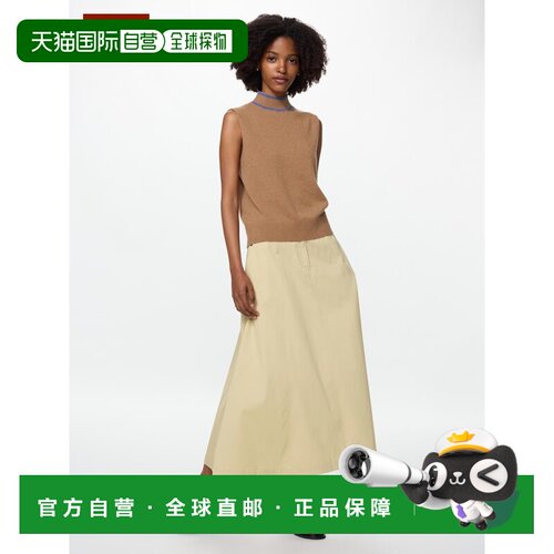 日潮跑腿UNIQLO优衣库 棉质休闲A字裙半身裙长裙 489000